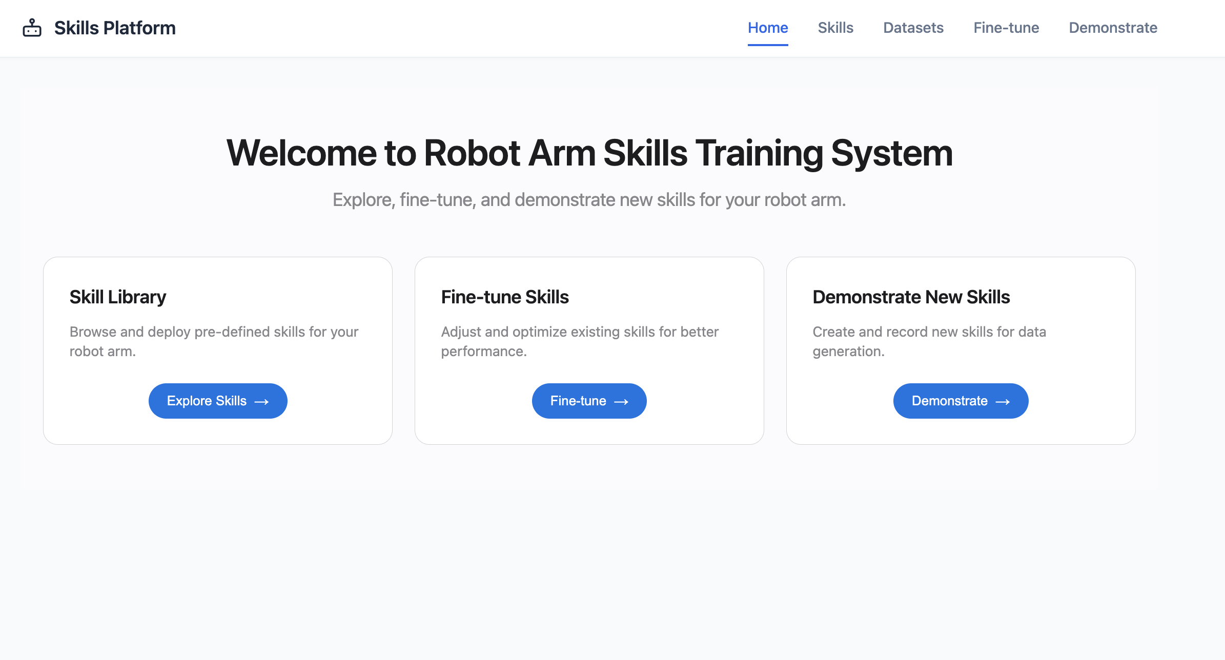 Robotics Skills Platform - Image 1